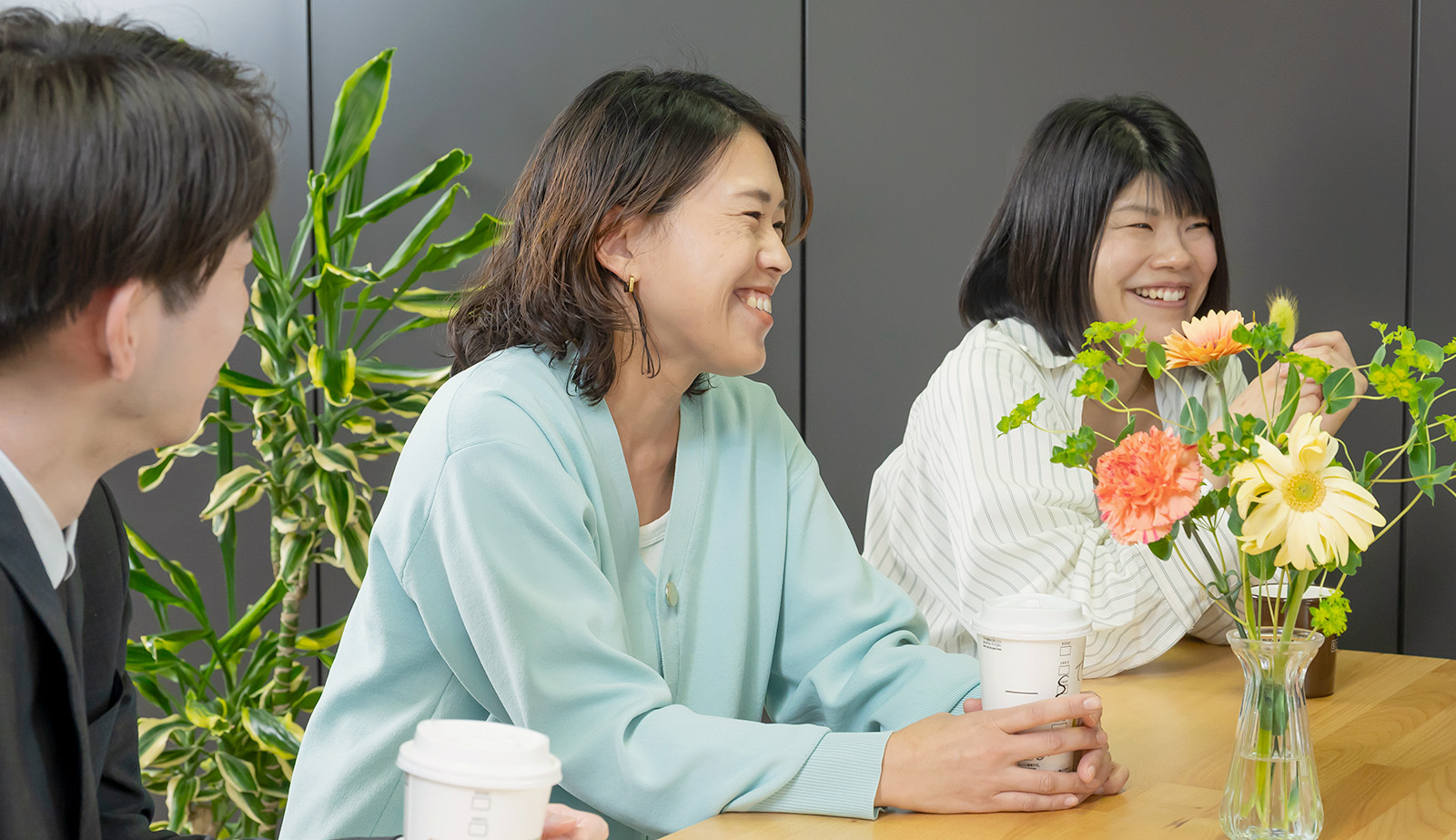 面談している様子